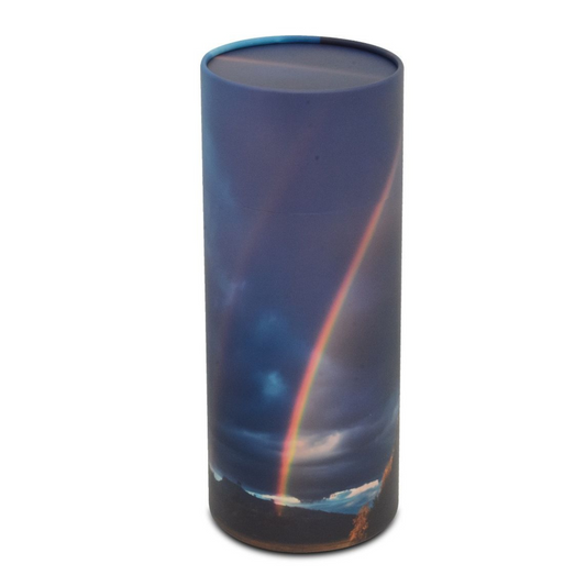 Rainbow cylinder urn